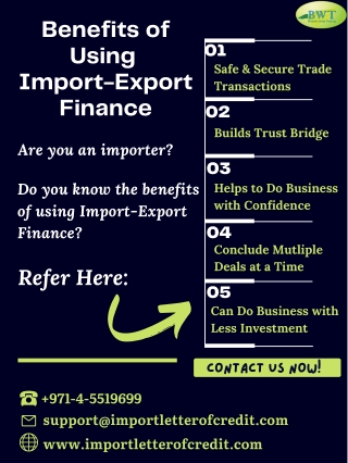 Infographics – Import Export Finance – Financial Instruments