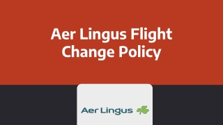 updated Aer Lingus Flight Change Policy