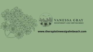 Therapist in West Palm Beach - Anxiety therapist in West Palm Beach