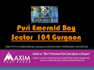 Emerald Bay Gurgaon || 9599363363