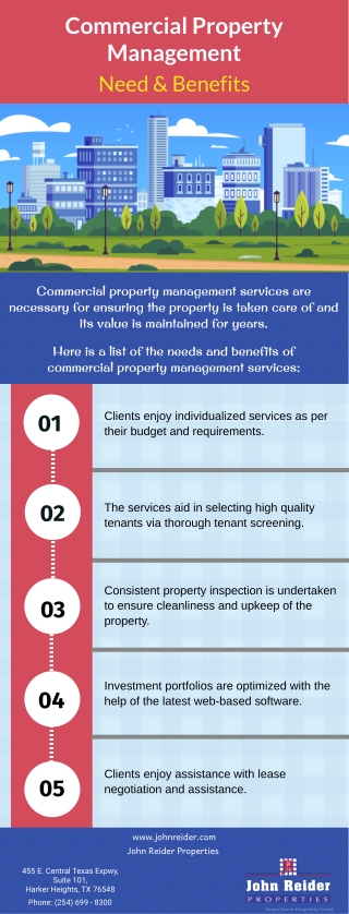 Commercial Property Management Need and Benefits