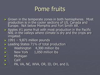 Pome fruits