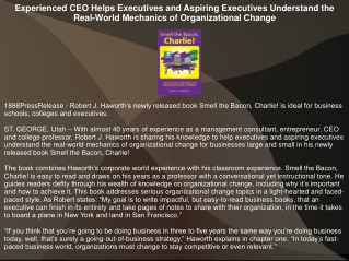 Experienced CEO Helps Executives and Aspiring Executives Understand the Real-Wor