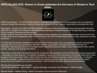 #WICxALLIES 2022: Women in Cloud celebrates the first wave of Women in Tech Alli