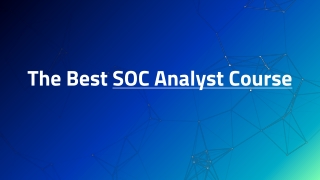SOC Analyst Course
