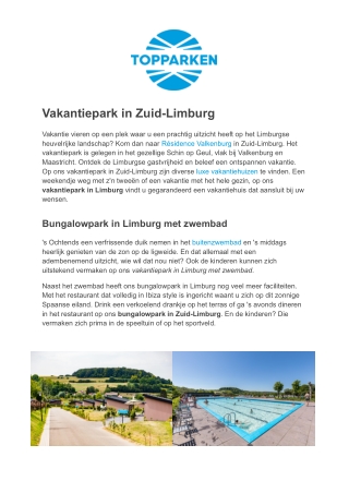 TopParken - Vakantiepark Limburg
