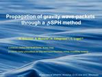 Propagation of gravity wave-packets through a d-SPH method