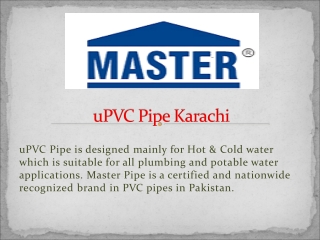 uPVC Pipe Karachi