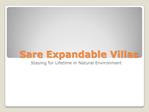 Sare Expandable Villas Luxury starts here