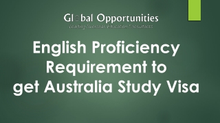 English Proficiency Requirement to get Australia Study Visa