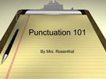 Punctuation 101