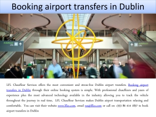 Booking airport transfers in Dublin