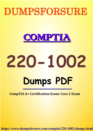 Overtake Actual IT CompTIA Certification - 220-1002 Dumps PDF
