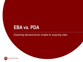 EBA vs. PDA