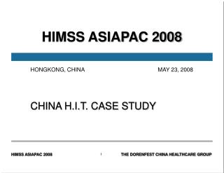HIMSS ASIAPAC 2008