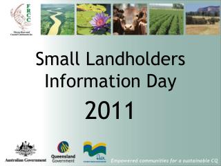 Small Landholders Information Day