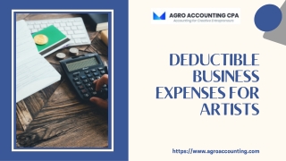 Deductible Business Expenses for Artists
