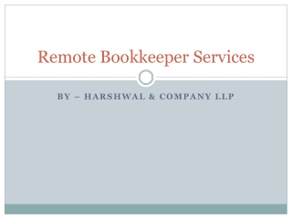 Professional Remote Bookkeeping Service Provider in USA – HCLLP