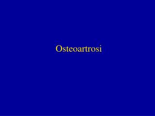 Osteoartrosi