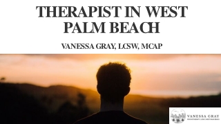 Mental Health Therapist West Palm Beach - Psychotherapist in West Palm Beach