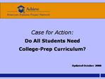 Do all students need a college-prep curriculum