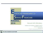 Manuela Sofia Stanculescu Institutul de Cercetare a Calitaii Vieii Academia Rom na Bucureti E-mail: manuelasofiaclickne