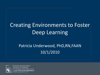 Creating Environments to Foster Deep Learning