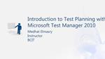 Introduction to Test Planning with Microsoft Test Manager 2010
