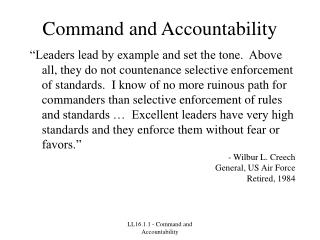 Command and Accountability