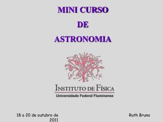 MINI CURSO DE ASTRONOMIA
