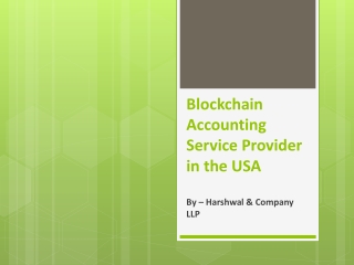 Blockchain Accounting Service Provider in the USA – HCLLP