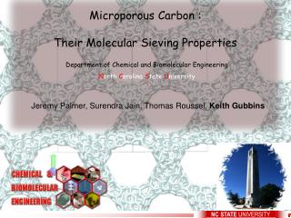Microporous Carbon : Their Molecular Sieving Properties