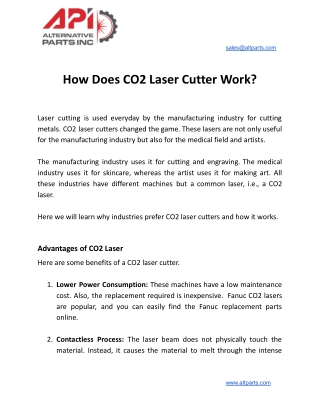 How Does CO2 Laser Cutter Work_
