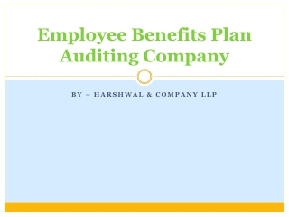 Employee Benefits Plan Auditing Company – HCLLP