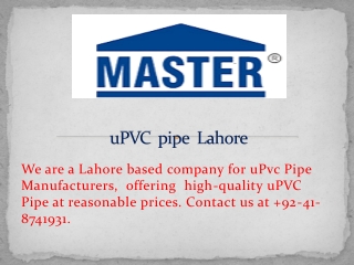 uPVC  pipe  Lahore