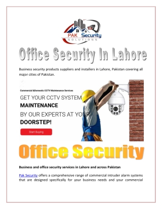 Office Security In Lahore