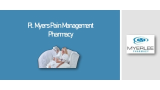 Fort Myers Pain Management Pharmacy | Myerlee Pharmacy