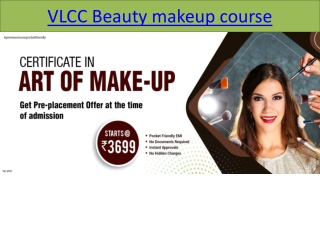 Beauty makeup course - VLCC Institute