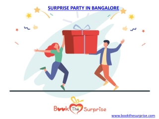 Surprise Party Planner In Bangalore