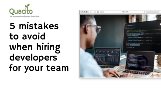 5 mistakes to avoid when hiring developers for your team