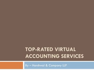 Top-Rated Virtual Accounting Services – Harshwal & Company LLP