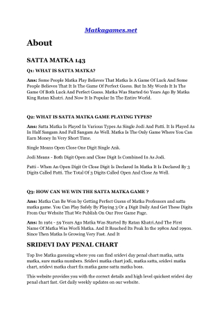 Kalyan Matka Panel Chart