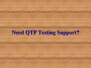 QTP Testing