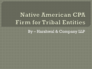 Native American CPA Firm for Tribal Entities – HCLLP