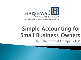 Simple Accounting for Small Business Owners – HCLLP