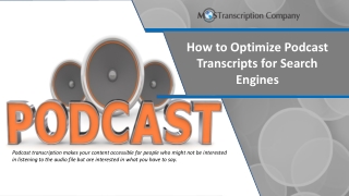 How to Optimize Podcast Transcripts for Search Engines