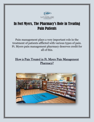 Fort Myers Pain Management Pharmacy