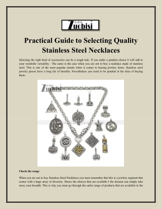Practical Guide to Selecting Quality Stainless Steel Necklaces