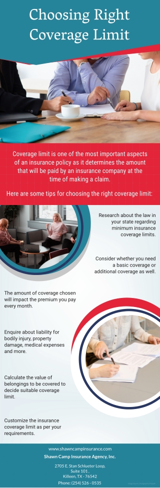 Choosing Right Coverage Limit