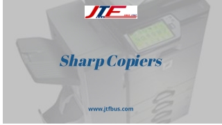 Sharp Copiers- The New Generation Color Copier!